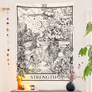 SOLD ON FACEBOOK Tarot Flag Tapestry- Strength XI